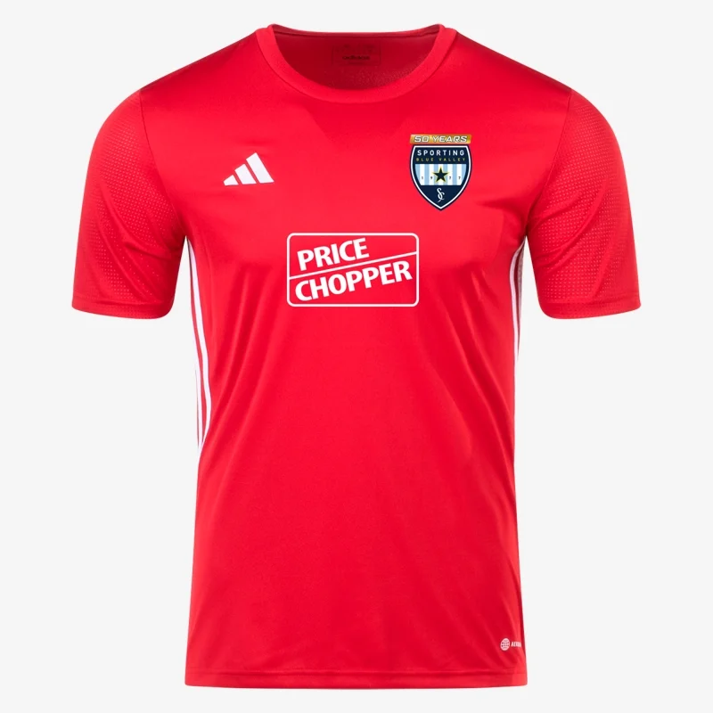 Red training jersey